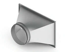 Kanalübergangsstück von rechteckig auf rund Ø 200 mm